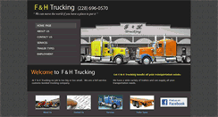 Desktop Screenshot of fandhtrucking.com